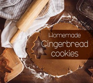 gingerbread dough rolling pin cookie cutter