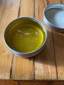 melted tallow with essential oils 
