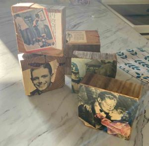 several blocks on counter